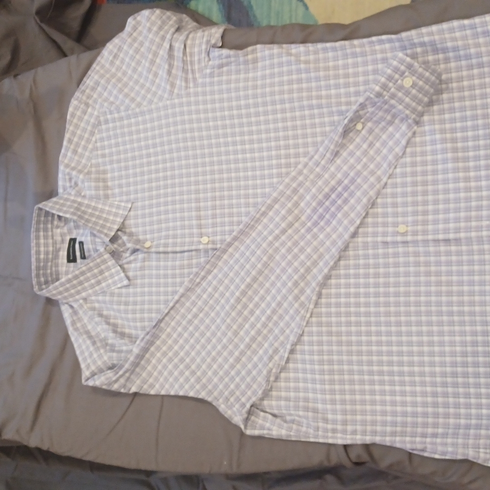 Checkered Zegna Purple Checkered Shirt View 3